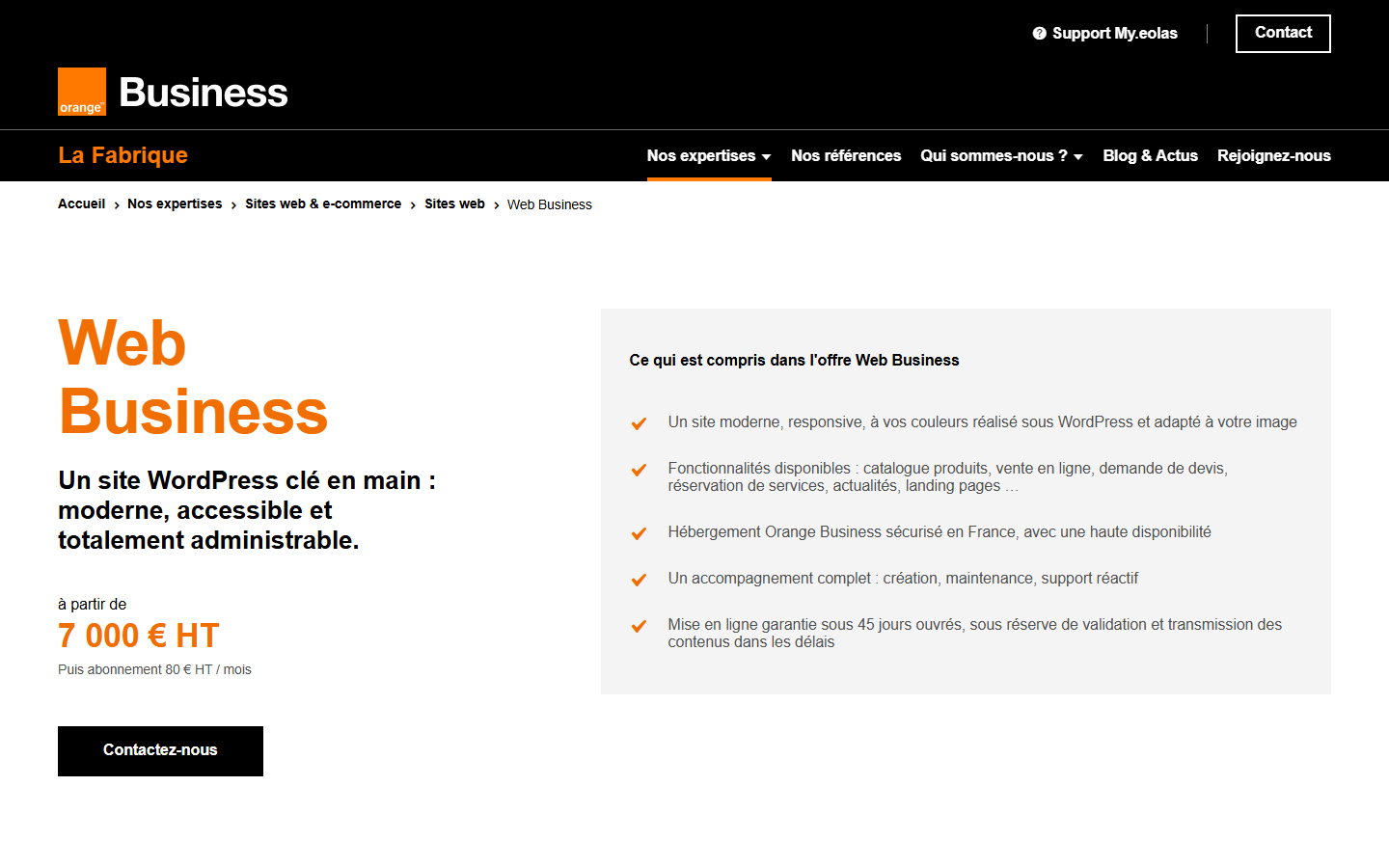 Capture du site officiel de Loc'Vaisselle