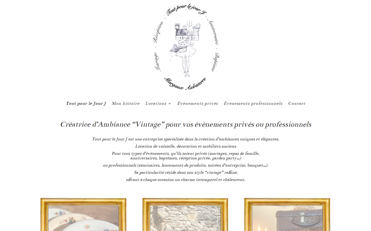 Capture du site officiel de Tout pour le jour J